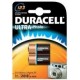 Piles DURACELL CR123A (blister de 2)