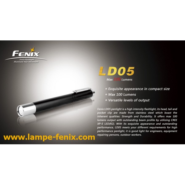 Lampe stylo Fenix LD05, le stylo lampe médical puissant et élégant