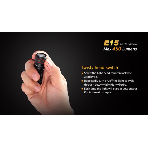 Fenix E15 450 lumens Edition 2016