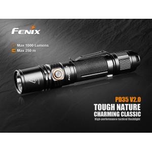 Fenix PD35 V2.0 2018 Upgrade 1000 LM Tactical Lampe de poche avec étui