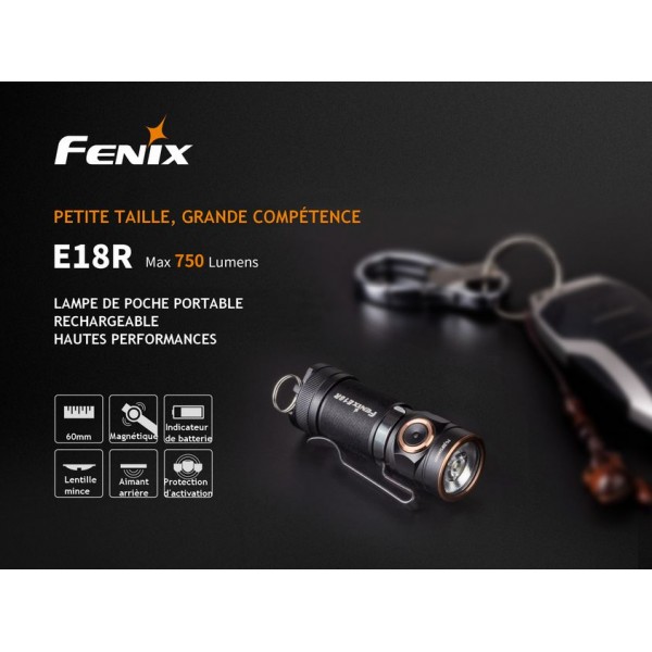 Fenix E18R V2.0 - Lampe de poche rechargeable - 1200 Lumens – Revendeur  Officiel Lampes FENIX depuis 2008