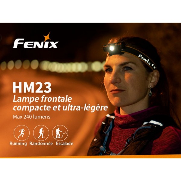 Fenix HM23 - 240 lumens - AA pile incluse - Légère et pratique – Revendeur  Officiel Lampes FENIX depuis 2008