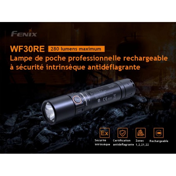 Fenix WF11E - Lampe de poche LED professionnelle ATEX 200 lumens