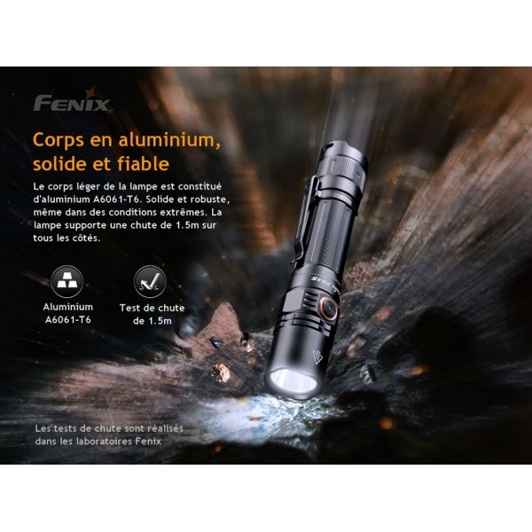 Fenix PD40R V3.0 - Lampe torche rechargeable 3000 lumens