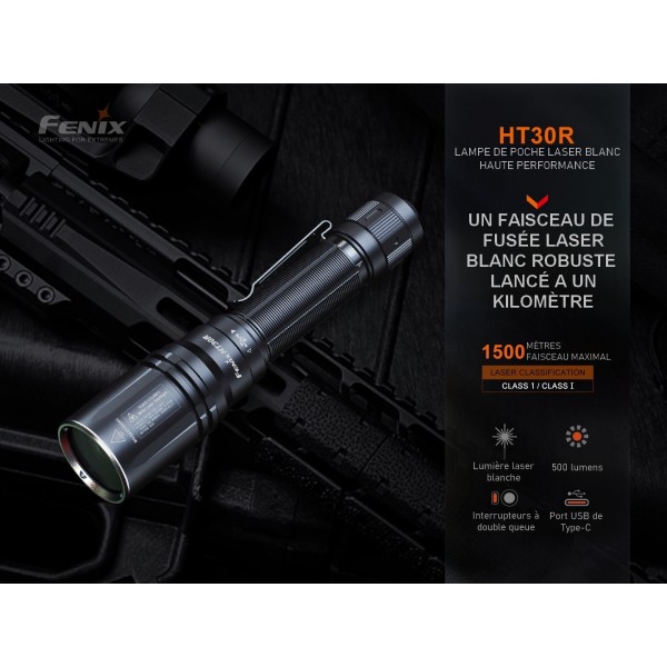 Lampe torche Fenix HT18R longue distance 2800 lumens