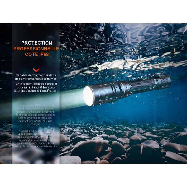 Lampe Torche Laser Fenix HT30R – 500 Lumens