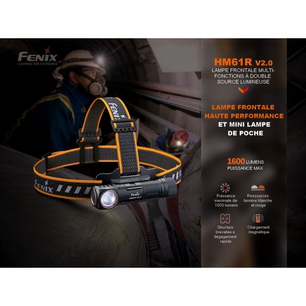 Fenix HM71R - Lampe frontale d'une puissance de 2700 lumens
